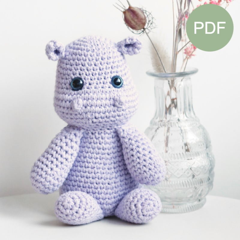 Nijlpaard Onesiegurumi